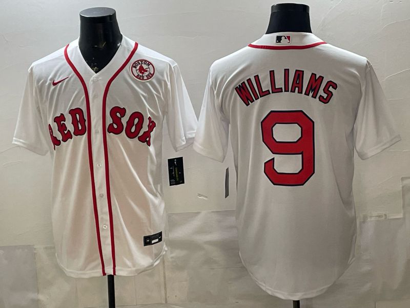 Men 2026 Boston Red Sox #9 Williams White Game Nike MLB Jersey style 005->boston red sox->MLB Jersey
